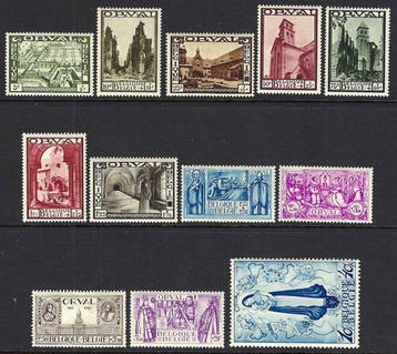 Belgique 1933 - Lintégralité de lannée - OBP/COB 363/83, Timbres & Monnaies