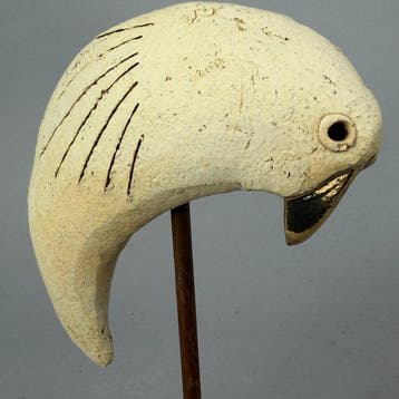 Ewa Budzowska - NO RESERVE- BIRD- decorated 24 carat gold)