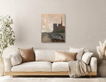 Notre-Dame de Paris, petit matin doré - Scintillements sur, Antiquités & Art