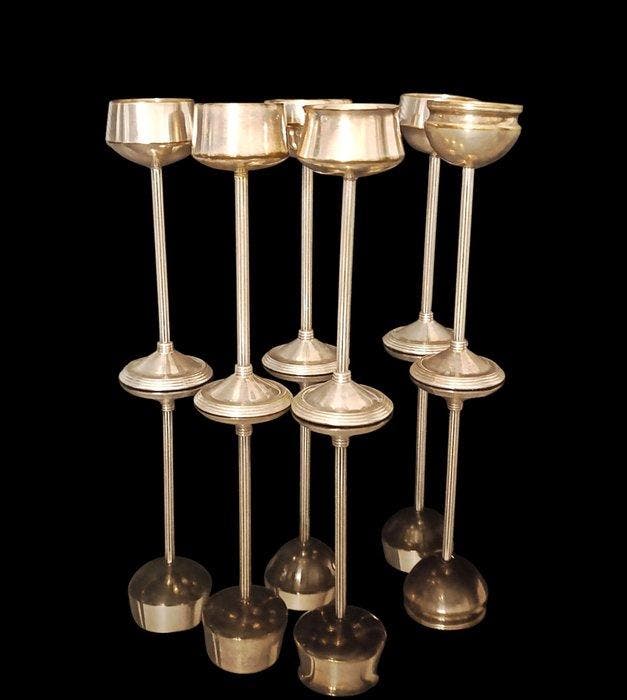 WMF - stile Art Deco - Drinkset (6) - Verzilverd, Antiquités & Art, Art | Objets design