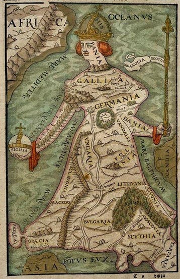 Europa - Europa; Sebastian Münster - Europa Regina, Europe, Boeken, Atlassen en Landkaarten, Nieuw