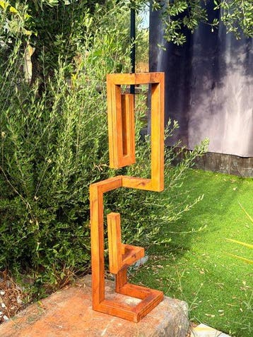 Ana Lucia B.M - Sculpture Corten - XL - No Reserve, Antiek en Kunst
