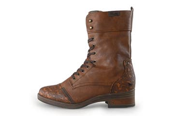 Mustang Veterboots in maat 45 Cognac, Kleding | Dames, Overige kleuren, Verzenden, Overige typen, Zo goed als nieuw