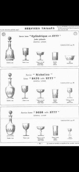 Baccarat - Tafelservies (6) - Richelieu - Kristal