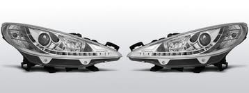 Koplampen Devil Eyes | Peugot 207 2006-2009 | chroom, Auto-onderdelen, Verzenden, Nieuw, Peugeot