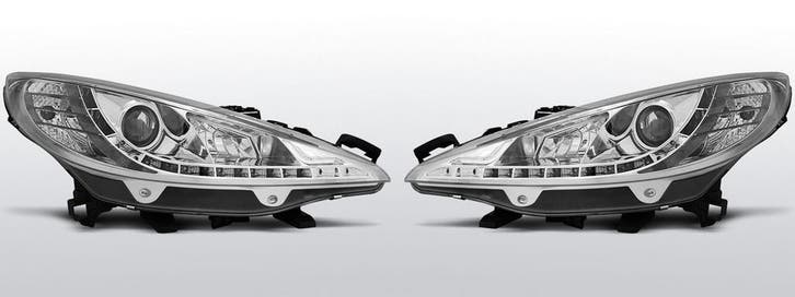 Koplampen Devil Eyes | Peugot 207 2006-2009 | chroom, Auto-onderdelen, Verlichting, Nieuw, Peugeot, Verzenden