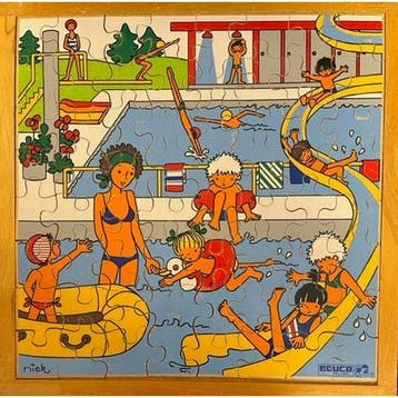 Educo Puzzel In het zwembad (64 stukjes), Verzenden, Nieuw