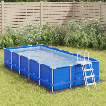 vidaXL Zwembadgrondzeil 420x220 cm polyester geotextiel, Verzenden