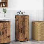 vidaXL Badkamerkast Oud Hout 30 x 35 x 80 cm Bewerkt hout &, Verzenden, Nieuw