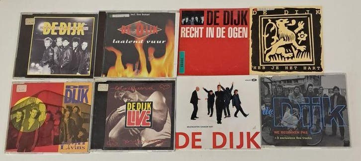 Bundel van 8 De Dijk CD Singles, Cd's en Dvd's, Cd's | Pop, Verzenden