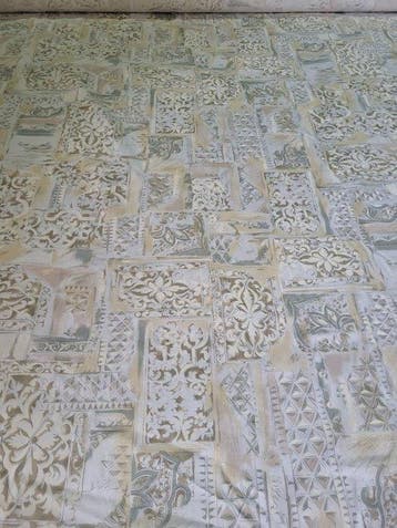 Magnifique tissu « mosaïque » fabriqué en Italie - Textile -