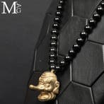 Japan Tengu Beschermer – Berggeest Talisman – Zwarte Onyx