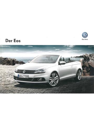2012 VOLKSWAGEN EOS BROCHURE DUITS, Boeken, Ophalen of Verzenden, Nieuw