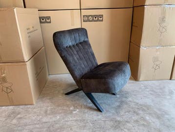Veiling - Fauteuil Denzi - Velours - Velvet - Groen - Donker, Maison & Meubles, Fauteuils