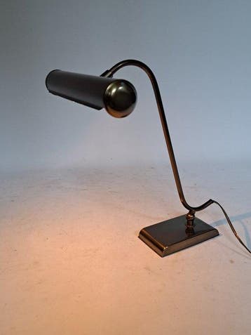 Bureaulamp - Messing, Metaal - Piano lamp verstelbaar