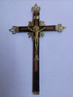 Crucifix - Bois, Bronze - 1750-1800, Antiquités & Art