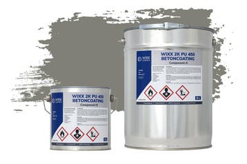 Wixx 2K PU 450 Betoncoating RAL 7023 | Betongrijs 10L, Verzenden