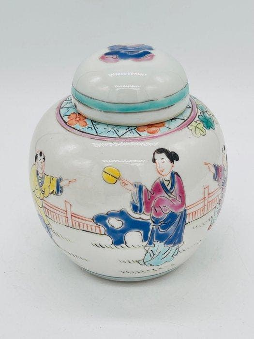 Gemberpot - Porselein - 2 potten uit de Republiek-periode, Antiek en Kunst, Antiek | Overige Antiek