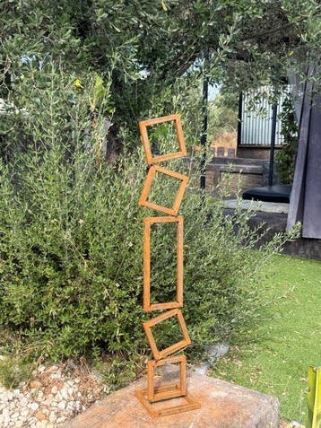 Ana Lucia B.M - Sculpture Corten - XL - No Reserve, Antiek en Kunst