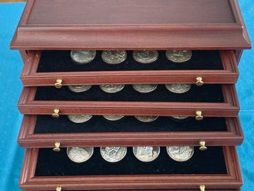 Frankrijk. 1972/1976, Les Trésors de Rembrandt, 50 x Coins -