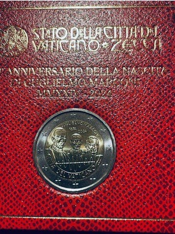 Vaticaan. 2 Euro 2024 Guglielmo Marconi (Zonder