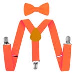 Fako Fashion - Kinder Bretels Met Vlinderstrik - 65cm - Fluo, Kinderen en Baby's, Kinderkleding | Overige, Verzenden, Nieuw