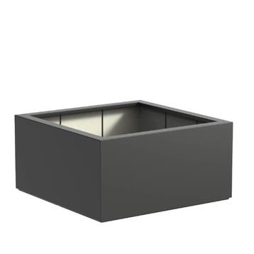 Polyester plantenbak 120x120x60cm - Met bodem, Kunststof, 100 cm of meer, Vierkant, Nieuw