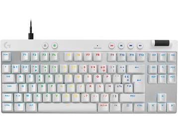 Logitech - Gaming-toetsenbord - Azerty - Wit, Verzenden, Logitech, Bedraad, Nieuw