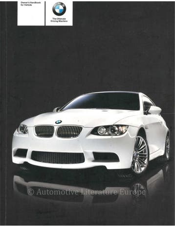 2008 BMW M3 COUPE | CABRIOLET INSTRUCTIEBOEKJE ENGELS