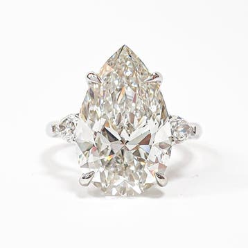 Ring - 18 karaat Witgoud - 11.05ct. tw. Diamant (Lab-grown), Nieuw