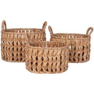 House Nordic Balerma Set Van 3 Opbergmanden - Ongebruikt, Huis en Inrichting, Woonaccessoires | Schalen en Manden, Verzenden, Zo goed als nieuw