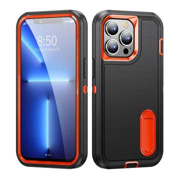 iPhone 13 Mini Armor Hoesje met Kickstand - Shockproof Cover, Verzenden