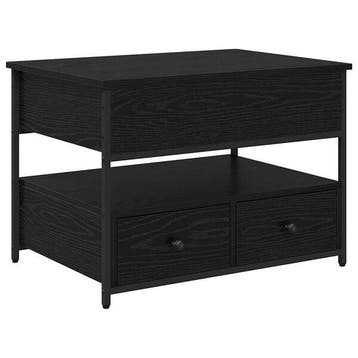 Salontafel Zwart Eiken - Budgetvriendelijke eyecatcher vo..., Huis en Inrichting, 50 tot 100 cm, Verzenden, Minimalistisch en modern