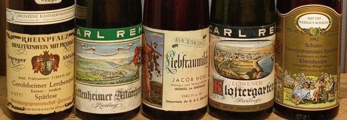 1967 & 1968 Carl Reh, 1992 Weingut Schales, Jacob Horz, 1985, Collections, Vins