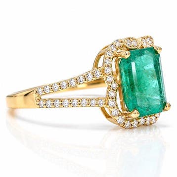 Zonder minimumprijs - Ring - 14 karaat Geel goud - 2.05ct., Nieuw