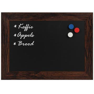 Krijtbord Magnetisch Capella Bruin 40x60 cm, Verzenden, Nieuw