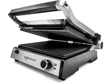 Safecourt CG100 - Contactgrill - PFAS-vrije platen - 2000W -, Verzenden, Nieuw in verpakking