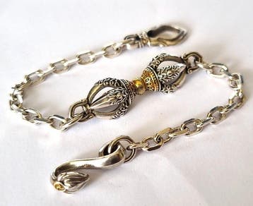 Elegante armband – Vajra (Dorje) – « Bliksem & Diamant » -