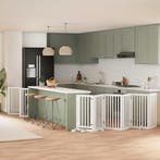 vidaXL Hondenhek inklapbaar met deur 15 panelen 750cm, Verzenden, Nieuw