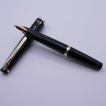 Pilot - Pilot Elite Fountain Pen Black 18K-750 Gold Nib -, Nieuw