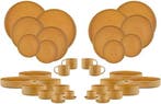 2dekans | SCANDI Compleet Servies - 36 stuks - Oker, Ophalen of Verzenden, Nieuw