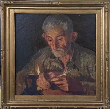 Alfonso Grassi (1918-2002) - Ritratto di Vecchio