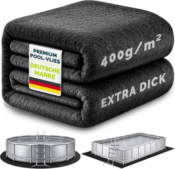 Zwembad ondervloer - Grondzeil - Rond - 240 cm - Grijs - Til, Verzenden, Nieuw