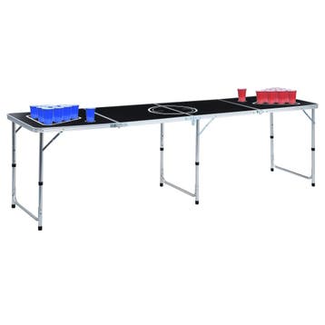 vidaXL Bierpongtafel met bekers en ballen inklapbaar 240 cm, Hobby en Vrije tijd, Verzenden, Nieuw