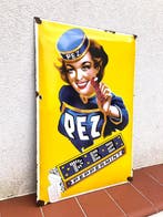 PEZ Peppermint Sweets Shop Advertising Enamel Sign -
