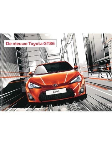 2012 TOYOTA GT86 BROCHURE NEDERLANDS, Nieuw