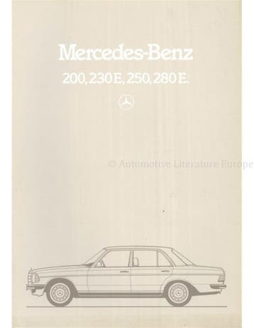 1983 MERCEDES BENZ E KLASSE BROCHURE NEDERLANDS, Nieuw