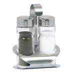 Menage | 2-delig | RVS/Glas | 120(h)mm EMGA, Verzenden