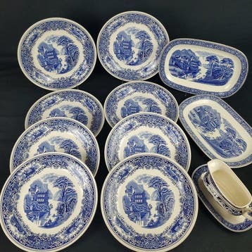 Myott, Son &Co.Ltd - 8 Personen - Serie: Old England - Bord, Antiquités & Art