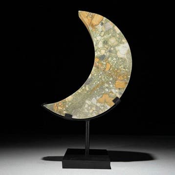 Geen minimumprijs - Prachtige onyxcrescent Moon-Shaped op